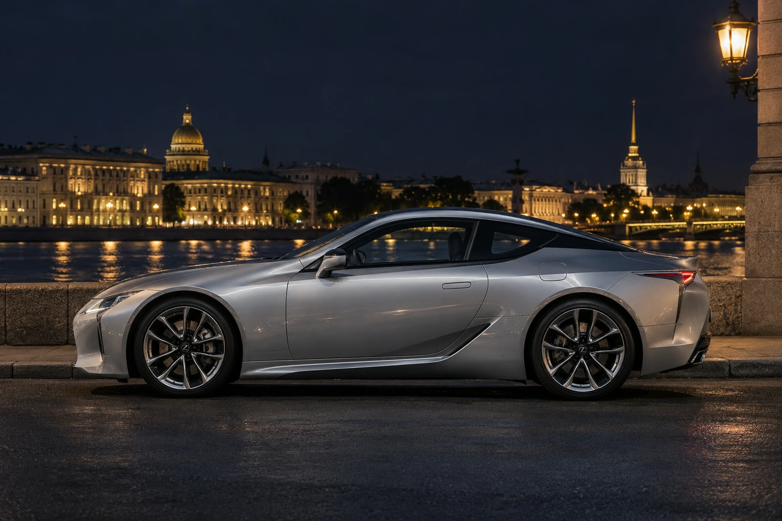 АВТО 1007834 Лексус LC500 серебристый Петербург