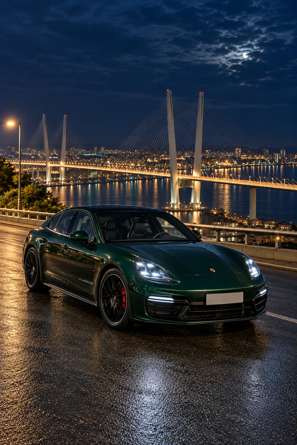 АВТО 1007144 Porsche Panamera GTS 971 зелёный Владивосток